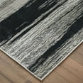 thumbnail image 3 of Feizy Micah Modern Abstract, Black/Silver/Gray, 8' x 10' Area Rug Easy Care Stain Resistant Fade Resistant Industrial Floor Rug for Living room Bedroom, 3 of 9