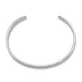 thumbnail image 2 of White Sterling Silver bracelet Bangle 6 mm Rhod. Plated Polished Cuff Child's, 2 of 3