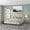 Beige, variant on Flash Furniture Brighton Fabric Arched Tufted Upholstered King Size Platform Bed, Beige