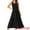 Black, variant on Summer Casual Sleeveless Crewneck Maxi Dress S Army Green