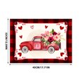 thumbnail image 3 of Xihbxyly Mantel Individual de San Valentín con Estampado de Corazones, Resistente Al Calor, Antimanchas, Protector de Mesa, Decoración para Cenas Románticas, Versátil, 23 X 16 Cm, 3 of 3