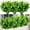 Green, variant on Guanhe 7 Bundles Artificial Greenery Stems Fake Plants Outdoor UV Resistant Faux Plastic Plant for Indoor Outdoors Home Kitchen Office Garden Porch Window