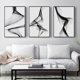 thumbnail image 4 of Cuadro decorativo moderno y sencillo para sala de estar, sofá, cuadro colgante, cuadro abstracto gris sin marco, fondo de dormitorio, tríptico de pared, 4 of 5