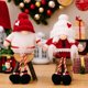 thumbnail image 2 of 2 gnomos navideños de peluche: elfo sueco enano decorativo para escritorio, repisa, árbol, ventanal. Decoración navideña ideal y regalo de cumpleaños. (2 patas colgantes), 2 of 5
