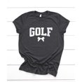 thumbnail image 4 of Distressed Golf Coquette Bow Shirt for Women and Teens Girly Graphic Tee for Golfer Dark Gray Heather Shirt Adult X-Large, 4 of 4