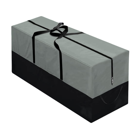 Fmxomd Christmas Tree Storage Bag, Fits Up 10 Ft Tall Artificial Trees, Cloth Material,Heavy Duty Tree Bag,Dustproof Storage Bag with Durable Reinforced Handles & Dual Zipper, Gray