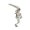 B, variant on Durable Metal Mantel Stocking Hooks Secure Grip Design Shelf Stair Tabletop Decor Display Holders