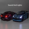 thumbnail image 6 of 1:32 Scale Divo Bolide Sports Car Model Toy Metal Die-cast Music Light Pull Back Doors Opened Vehicle Models Boys Birthday Gifts, 6 of 10