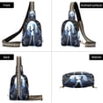 thumbnail image 3 of ALAZA Cool Wolf in Lighting Sling Bag for Women Men Waterproof Crossbody Chest Bags, 3 of 7