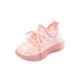 thumbnail image 2 of Willtoo Kids Checkered Knit Athletic Sneakers Breathable Mesh Elastic Lace-Up Running Shoes Lightweight Non-Slip Casual Sport Shoes, 2 of 5