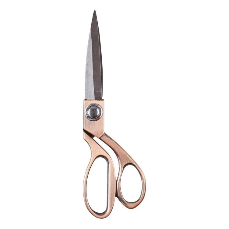 Dhanishka Stainless Steel Scissors, 10.5 inch, Rose Gold, 1 Count, 1 Pack