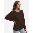 thumbnail image 2 of Long Sleeve Workout Shirts for Women Loose Fit Athletic Yoga Shirt Casual Fall Tops, 2 of 6