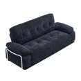 thumbnail image 5 of Leumius 89" Chenille Sofa Couch with Extra Deep Seats,Comfy 3 Seater Sofa Upholstered Couch for Living Room,Black, 5 of 8