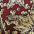 thumbnail image 2 of The Ribbon People Wine Red and Gold Poinsettia Wired Craft Ribbon 4" x 20 Yards, 2 of 2
