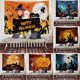thumbnail image 1 of Halloween pumpkin lantern hanging cloth hanging room decoration background cloth room decoration photo background tapestry, 1 of 2