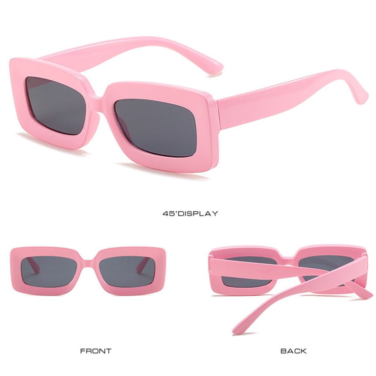 Chunky Square Sunglasses For Men & Women – Thick Frame Retro  display picture 1