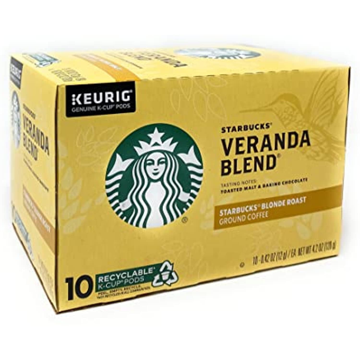 Starbucks Veranda Blend Blonde Roast K-Cup Pods - 10 Count - Walmart.com