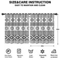 thumbnail image 2 of Blackout Kids Curtains,Black and White Geometric Boho Pattern Childrens Insulated Curtains Set Of 2,Bedroom Essentials,Toddler Room Decor 52x63in(132x160cm), 2 of 5