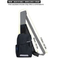 thumbnail image 5 of Spencer Sling Bag Crossbody Sling Backpack for Men Women Lightweight Daypack Cross Body Chest Bag for Travel Hiking, Black, 5 of 12