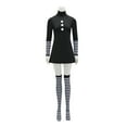 thumbnail image 2 of Woman's Marionette Black Dress with Stocks Halloween Carnival Puppet Outfit, 2 of 11