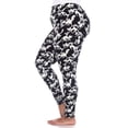 thumbnail image 3 of White Mark Women's Plus Size Super Soft Cat Print Leggings, 3 of 4