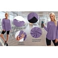 thumbnail image 5 of Rosvigor Womens Workout Tops Long Sleeve Tee Shirts Comfy Athletic Shirts Loose Womens Activewear Tops for Gym Running Yoga, 5 of 7