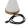thumbnail image 5 of CosmoLiving by Cosmopolitan White Ceramic Room Table Lamp, 14" x 13" x 25", 5 of 8