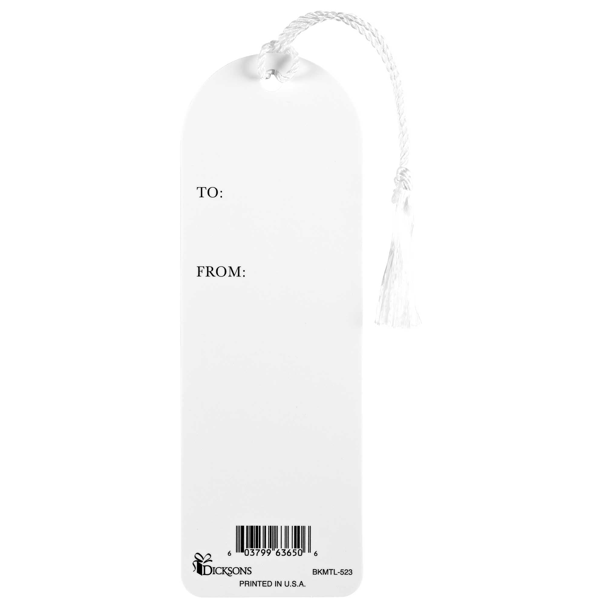 Dicksons BKMTL-525 Each Day He Carries Us in His Arms Pastel Purple and Pink 2 x 6 Paper and Tassel Curved Top Encouraging Tassel Bookmark, Pack of 12