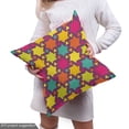 thumbnail image 4 of Abstract Fabric by the Yard, Fun Pattern with Colorful Geometric Star Shapes and Triangles Repetition, Decorative Upholstery Fabric for Sofas and Home Accents, Multicolor by Ambesonne, 4 of 4