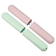 thumbnail image 5 of Unique Bargains 4pcs Toothbrush Travel Case Traveling PP Portable Holders Cases Green Pink 8.07''x1.22''x0.83'', 5 of 7