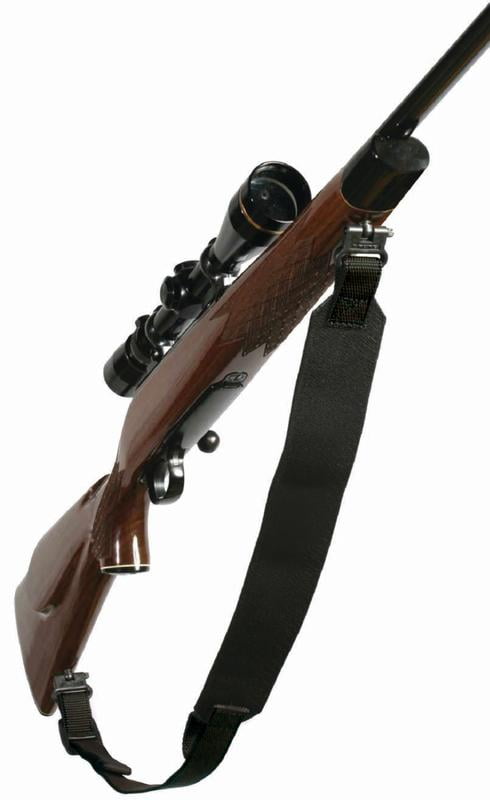 Vintage Design Black Leather Rifle Sling Shotgun Air Gun Strap Hunting Shooting 