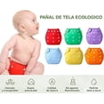 thumbnail image 3 of Pañales Ecológicos de Tela Bluelander Paquete de 12 Unitalla Multicolor, 3 of 4