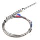 thumbnail image 1 of Sonde thermocouple PT100 à filetage M8, résistance platine, 50 mm, capteur de température, fil 0-400 °C (2 m), 1 of 4