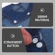 thumbnail image 3 of Chalecos para mascotas Chaqueta de mezclilla para perro Sudaderas con capucha Chaqueta de cachorro para perros pequeños y medianos (M), 3 of 5