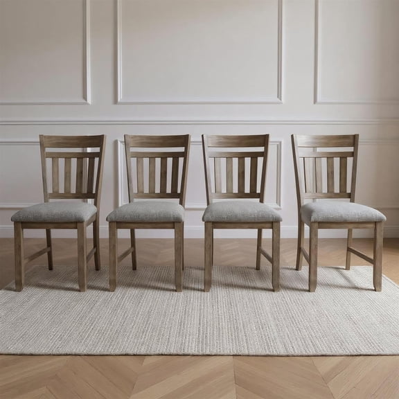 New Classic Furniture Harrisburg Wood Dining Chair in Walnut (Set of 4)