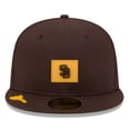 thumbnail image 2 of Men's New Era  Brown San Diego Padres 2026 Clubhouse 59FIFTY Fitted Hat, 2 of 5