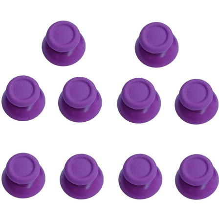 5 Pairs Replacement Analog Stick Joystick Thumbsticks Thumb Grips Buttons for Playstation DualShock 4 PS4 Controller Gampad (Purple)