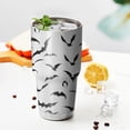 thumbnail image 3 of 30oz Black Halloween Bats Tumblers Stainless Steel Tumbler with Lid and Straw,Vacuum Insulated Double Wall Travel Tumbler Cups Mug with Cleaning Brush for Coffee,Tea, 3 of 7
