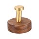 thumbnail image 2 of Perchero de Madera Maciza de Nogal Ganfancp No Perforado Gancho Dorado, 2 of 6