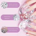 thumbnail image 4 of Clear Rhinestones, 6 Sizes Flatback Rhinestones, Crystal Nail Art Rhinestones, Nail Art Gems with Picking Tweezer and Pen, 4 of 7