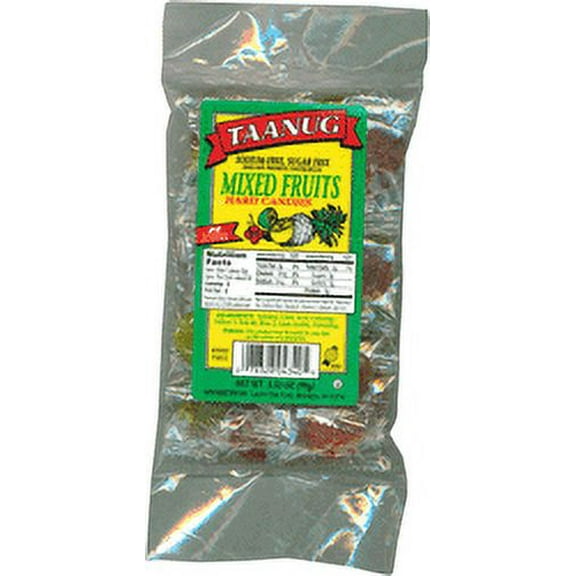 Taanug Kosher Sugar Free Hard Candy Mixed Fruits - 1 Bag