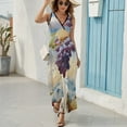 thumbnail image 6 of Fruit Purple Grapes Sleeveless Dress Woman Fashion Long Dresses Women's Summer Suit Dress 2025, 6 of 7