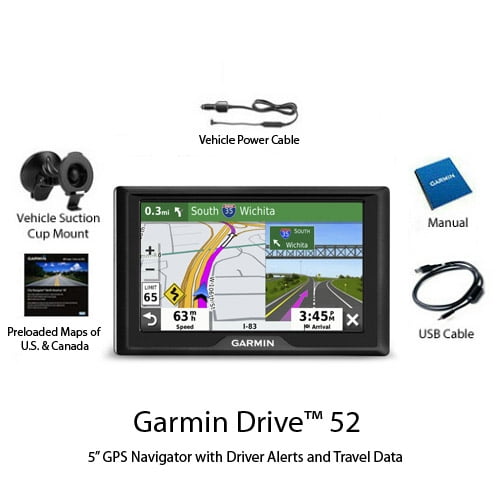 banner Trafik spurv Garmin Drive 52 5 Inch Resistive Touchscreen GPS Navigation System -  Walmart.com