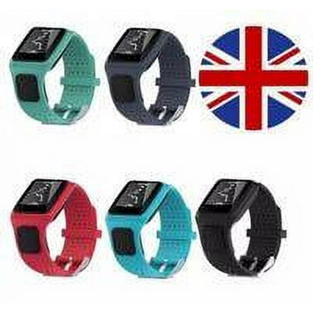 pitrice Watch Strap Smart Watch Wristband Wristwatch Silicone Strap Replacement for TomTom Multi Sport Blue Walmart