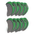 thumbnail image 4 of 10 Pieces Premium Neoprene Golf Iron Club Head Covers - Transparent Window / - Colors - Green, 4 of 5