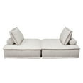 thumbnail image 2 of Diamond Sofa PLATFORMLGSD2PC 45 x 45 x 15 in. Platform Square Modular Lounge, Light Sand Fabric - 2-Piece, 2 of 6