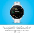 thumbnail image 5 of Garmin 010-02863-21 Forerunner 165 Smart Sport Watch, Mist Gray + Whitestone | Official USA Partner Model | Bundle with Deco Essentials 2-Pack Screen Protector + Fitness & Wellness Suite, 5 of 11