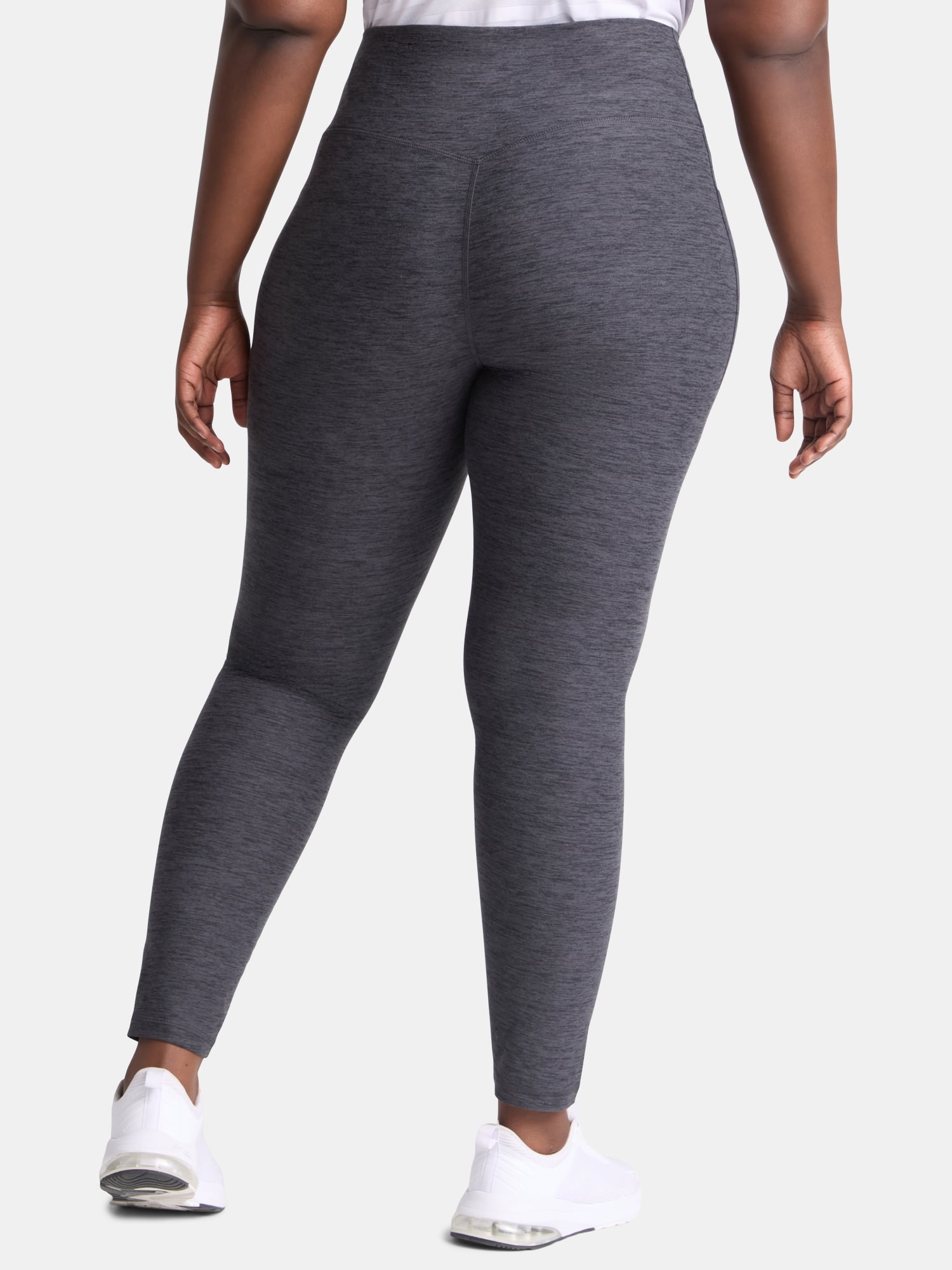 (2 pack) Athletic Works Women's and Women's Plus ButterCore Full Length Leggings with Pockets, Sizes XS-4X