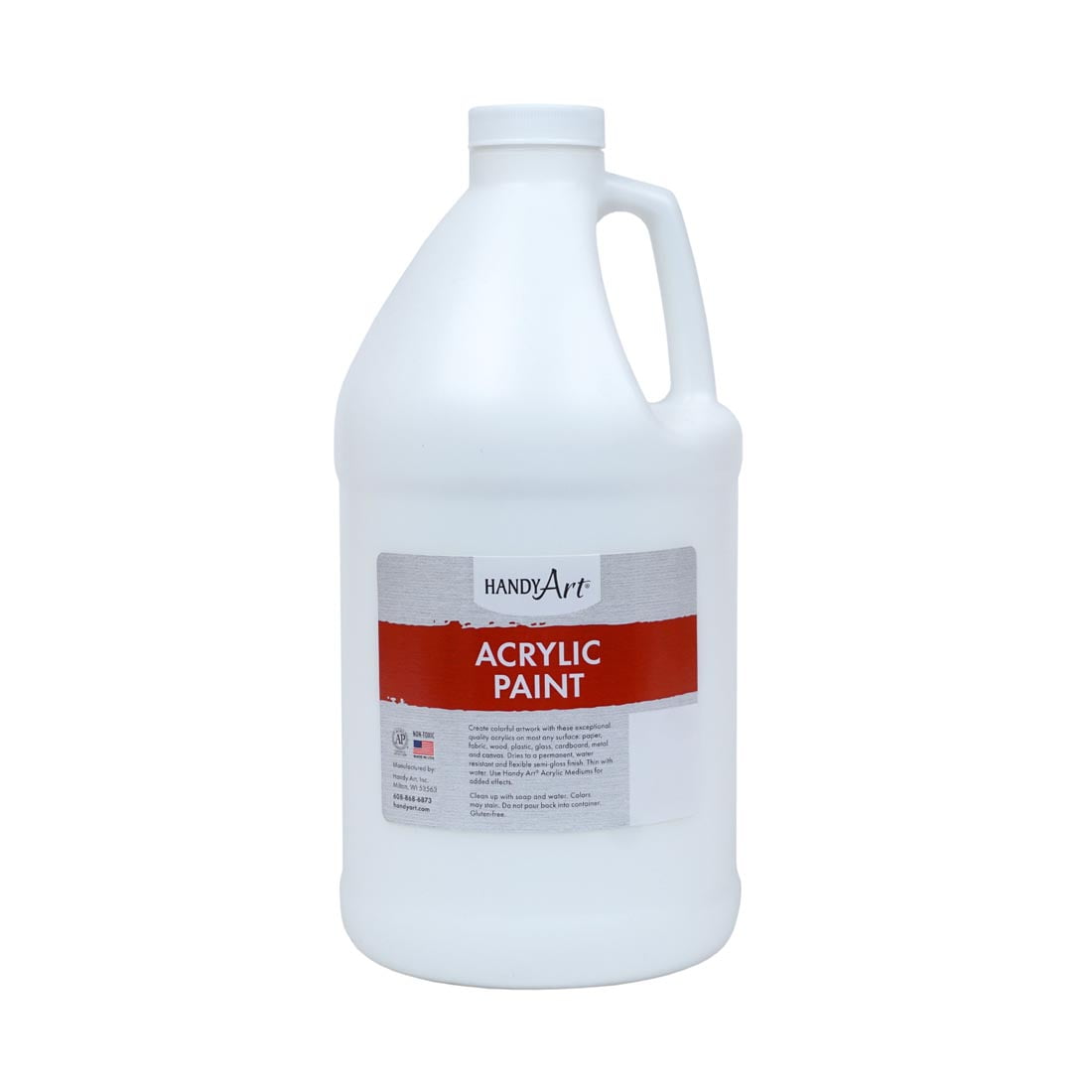 Handy Art Acrylic Paint 1/2 Gallon Blockout White - Walmart.com