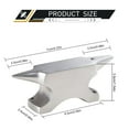 thumbnail image 3 of Meiiso Stainless Steel Horn Anvil for Jewelry Making and Metalworking, Double-Headed Design for Precision Crafting, Durable and Ideal for Workshops, Limited Time Clearance!, 3 of 7